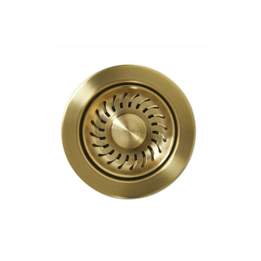 Abode 90mm Propeller Design Basket Strainer Waste - Brushed Brass Image 1