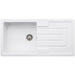 Abode Acton 1B & Drainer Ceramic Inset Sink - White Image 1