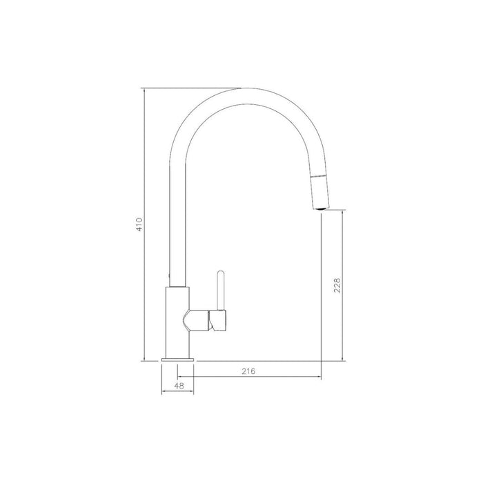 Abode Althia Mixer Tap w/Pull Out Image 5