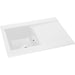 Abode Aspekt 1B & Drainer Granite Inset Sink - White Image 2