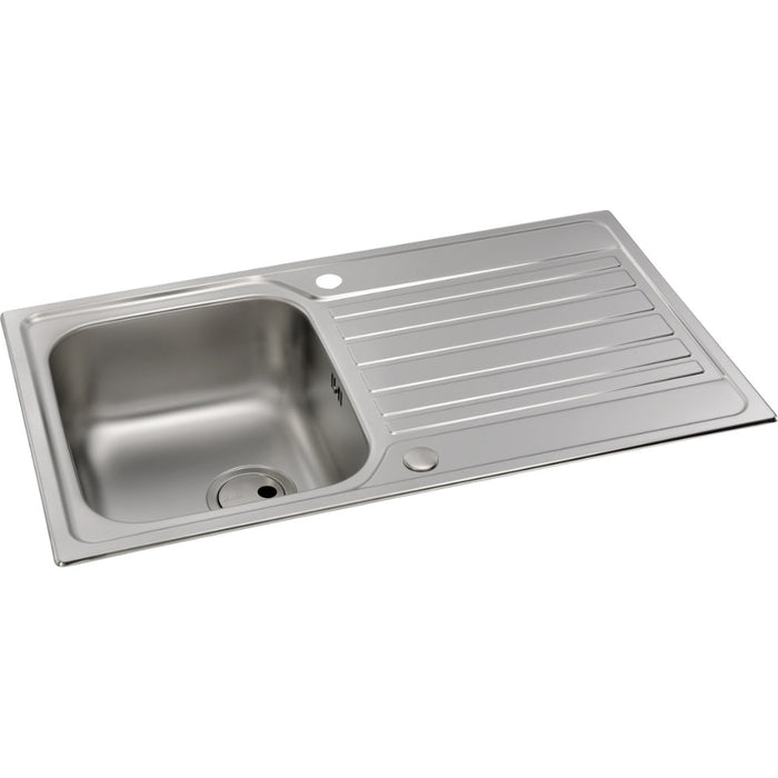 Abode Connekt 1B & Drainer Inset Sink - St/Steel Image 2