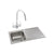 Abode Connekt 1B Inset St/Steel Sink Tap Pack