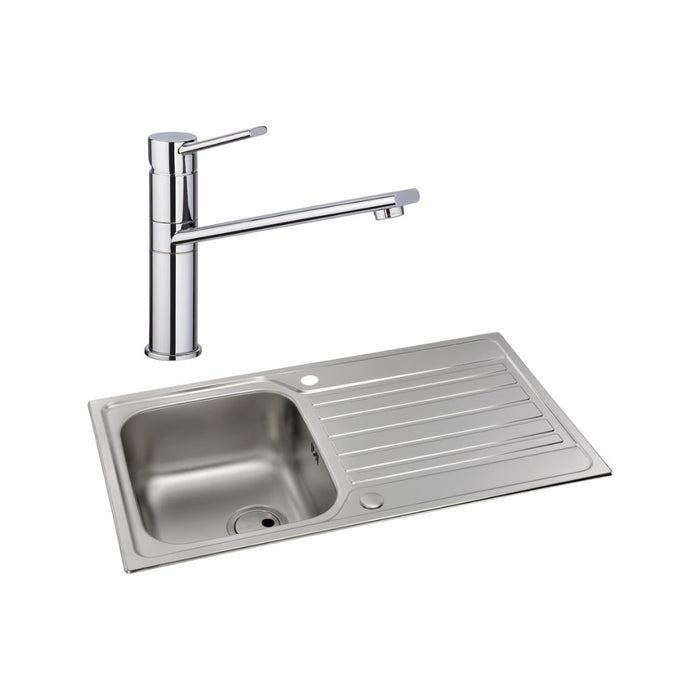 Abode Connekt 1B Inset St/Steel Sink Tap Pack Image 16