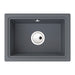 Abode Denton Compact 1B Undermount Sink - Grey Metallic Image 1