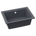 Abode Denton Compact 1B Undermount Sink - Grey Metallic Image 2