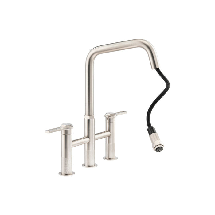 Abode Hex Bridge Dual Lever Mixer Tap w/Pull Out Image 2