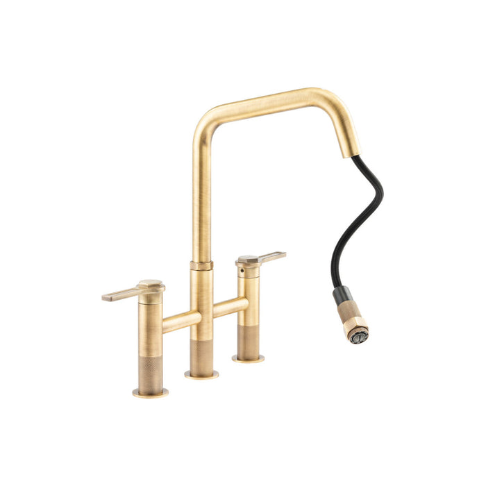 Abode Hex Bridge Dual Lever Mixer Tap w/Pull Out Image 5