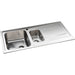 Abode Ixis 1.5B & Drainer Inset Sink - St/Steel Image 2