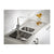 Abode Ixis 1.5B & Drainer Inset Sink - St/Steel Image 4