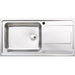 Abode Ixis 1B & Drainer Inset Sink - St/Steel Image 1