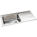 Abode Ixis 1B & Drainer Inset Sink - St/Steel Image 2