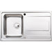 Abode Ixis Compact 1B & Drainer Inset Sink - St/Steel Image 1