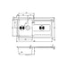 Abode Ixis Compact 1B & Drainer Inset Sink - St/Steel Image 3