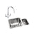 Abode Matrix 1.5B Undermount St/Steel Sink Tap Pack