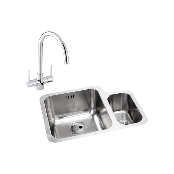Abode Matrix 1.5B Undermount St/Steel Sink Tap Pack