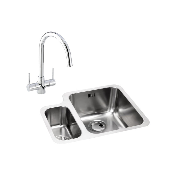 Abode Matrix 1.5B Undermount St/Steel Sink Tap Pack