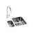 Abode Matrix 1.5B Undermount St/Steel Sink Tap Pack Image 13