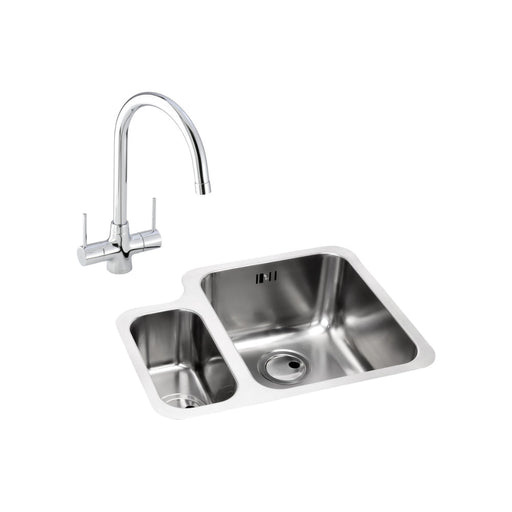 Abode Matrix 1.5B Undermount St/Steel Sink Tap Pack Image 1