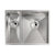 Abode Matrix R0 1.5B Undermount Sink - Brushed Steel Image 1