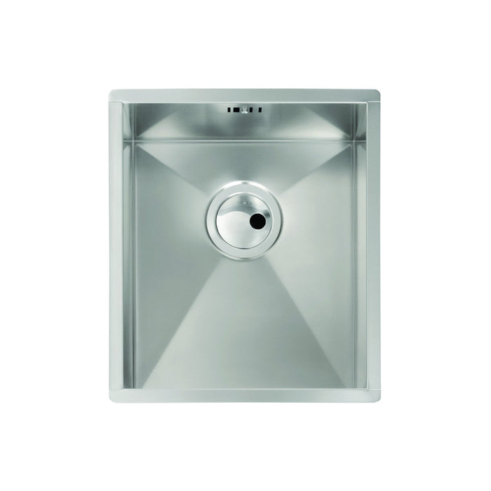 Abode Matrix R0 340mm Square 1B Undermount Sink - St/Steel Image 1
