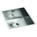 Abode Matrix R0 340mm Square 1B Undermount Sink - St/Steel Image 2
