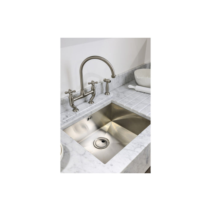 Abode Matrix R0 500mm 1B Undermount Sink - St/Steel Image 3