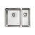 Abode Matrix R25 1.5B Inset/Undermount Sink - St/Steel Image 1