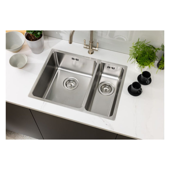 Abode Matrix R25 1.5B Inset/Undermount Sink - St/Steel Image 2
