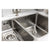 Abode Matrix R25 1.5B Inset/Undermount Sink - St/Steel Image 6