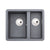 Abode Matrix Sq GR15 1.5B Granite Inset/Undermount Sink
