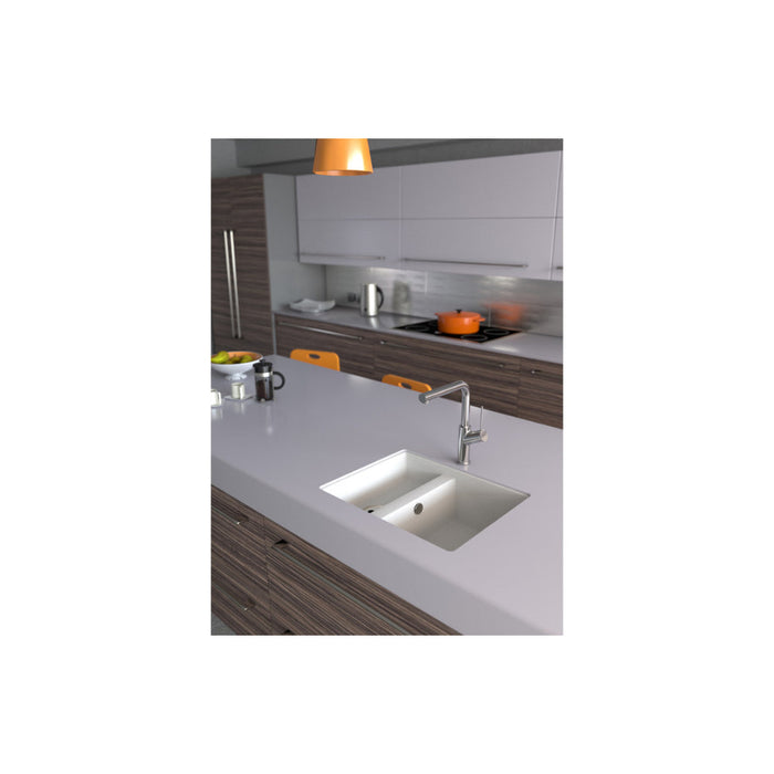 Abode Matrix Sq GR15 1.5B Granite Inset/Undermount Sink Image 3