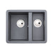 Abode Matrix Sq GR15 1.5B Granite Inset/Undermount Sink Image 7