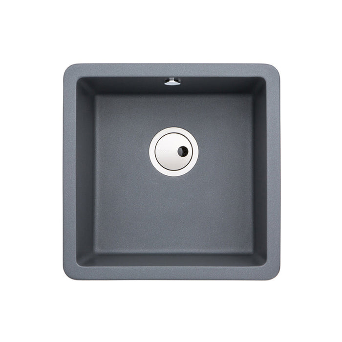 Abode Matrix Sq GR15 1B Granite Inset/Undermount Sink Image 6