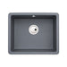 Abode Matrix Sq GR15 Large 1B Granite Inset/Undermount Sink Image 6