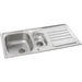Abode Mikro 1.5B & Drainer Inset Sink (Boxed inc. wastes) - St/Steel Image 2