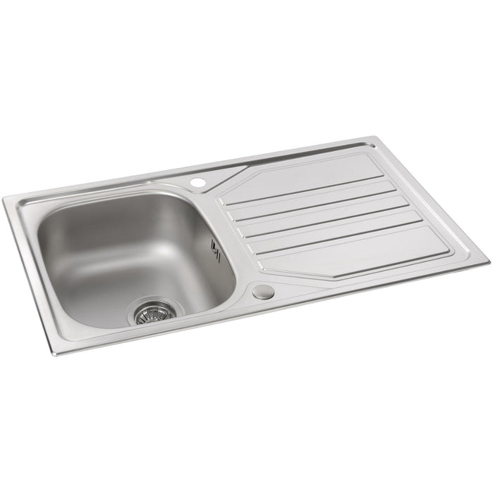 Abode Mikro 1B & Drainer Inset Sink (Boxed inc. waste) - St/Steel Image 2