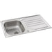 Abode Mikro 1B & Drainer Inset Sink (Boxed inc. waste) - St/Steel Image 2
