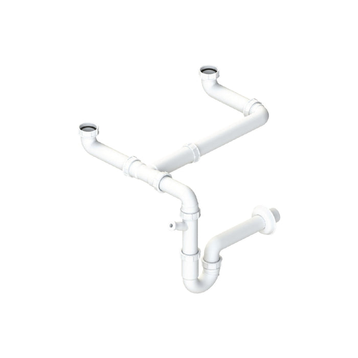 Abode Multi Bowl Pipework Kit - White Image 1