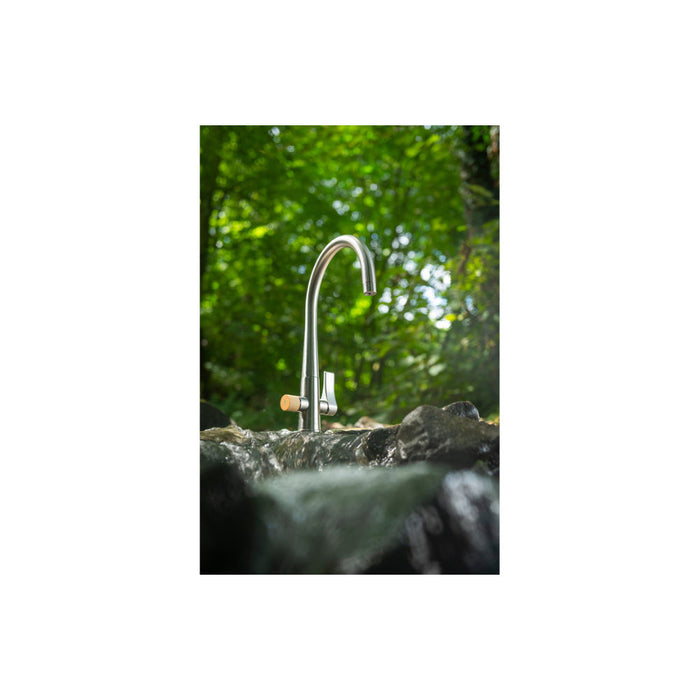 Abode Naturale Aquifier Mixer Tap - Brushed Nickel Image 5