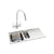 Abode Neron 1.5B Inset St/Steel Sink Tap Pack Image 1