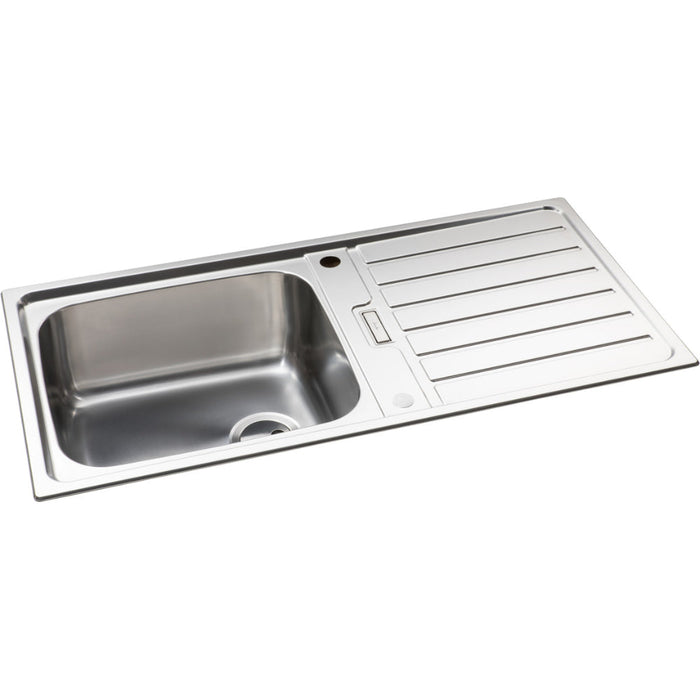 Abode Neron 1B & Drainer Inset Sink - St/Steel Image 2