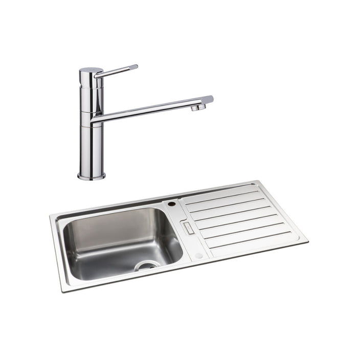 Abode Neron 1B Inset St/Steel Sink Tap Pack