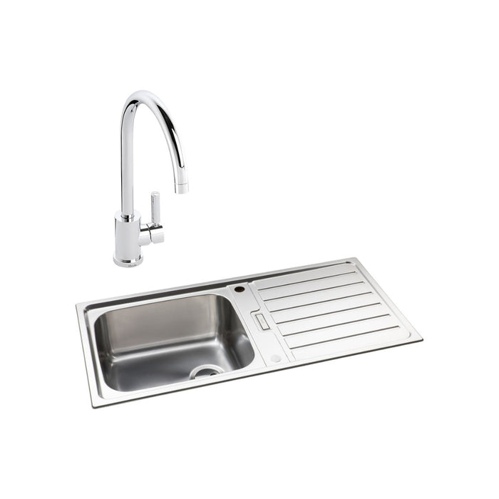 Abode Neron 1B Inset St/Steel Sink Tap Pack Image 13