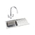 Abode Neron 1B Inset St/Steel Sink Tap Pack Image 9