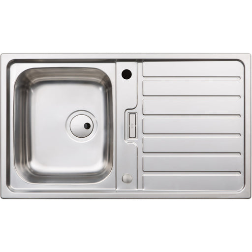 Abode Neron Compact 1B & Drainer Inset Sink - St/Steel Image 1