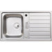 Abode Neron Compact 1B & Drainer Inset Sink - St/Steel Image 1