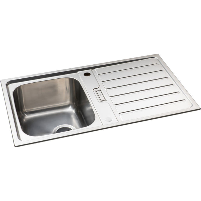 Abode Neron Compact 1B & Drainer Inset Sink - St/Steel Image 2