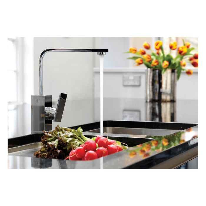 Abode New Media Single Lever Mixer Tap - Chrome Image 2