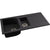 Abode Oriel 1.5B Inset Black Granite Sink Tap Pack Image 1