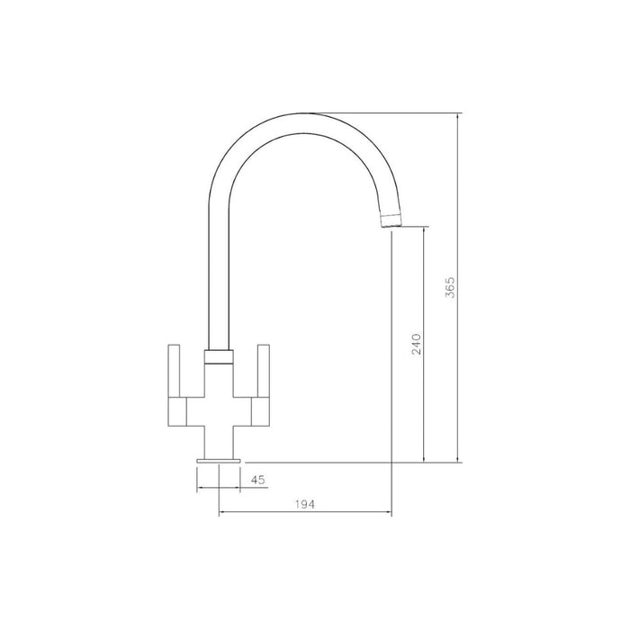 Abode Pico Monobloc Mixer Tap Image 14